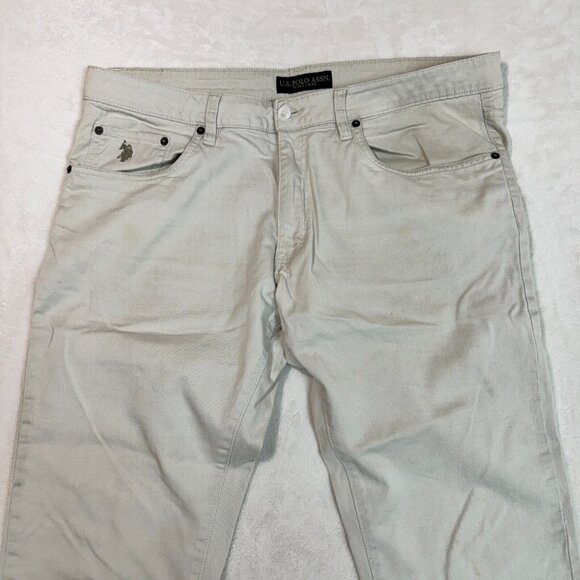 U.S. Polo Assn. Denim Co. Khaki Jeans Casual Men's Size 36/32 - Stylish Bottoms - Picture 3 of 11